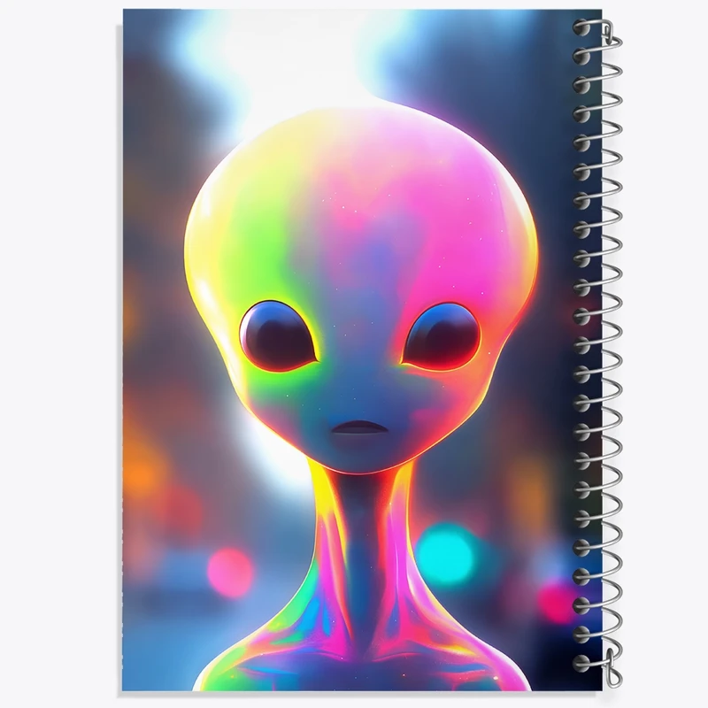 دفتر ژورنال نویسی 50 برگ خندالو مدل نقطه ای طرح آدم فضایی کد F10531