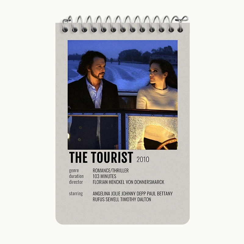 دفتر یادداشت 50 برگ خندالو طرح توریست (The Tourist) کد F13099