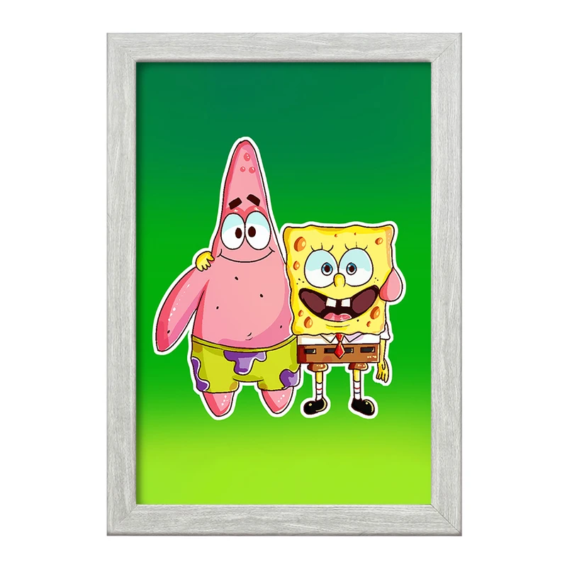 تابلو خندالو طرح باب اسفنجی و پاتریک کد F1860