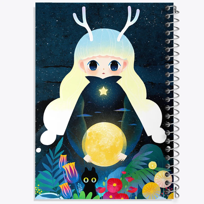 دفتر نقاشی 50 برگ خندالو طرح دخترانه کد F9327