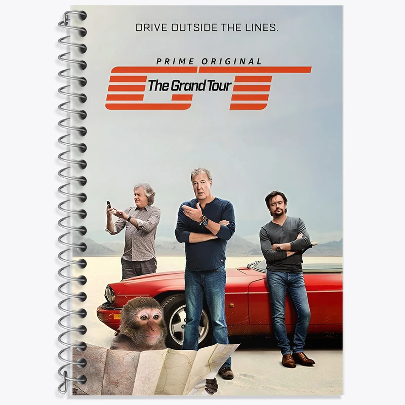 دفتر زبان 50 برگ خندالو طرح گرند تور (The Grand Tour) کد F13754