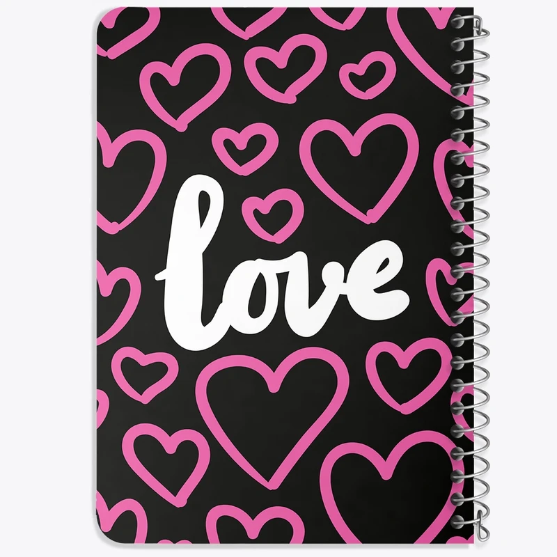 دفتر یادداشت 50 برگ خندالو طرح Love کد N275