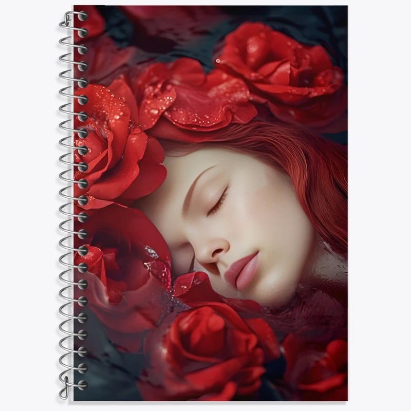 دفتر زبان 50 برگ خندالو مدل سه خط طرح دخترانه کد F11566