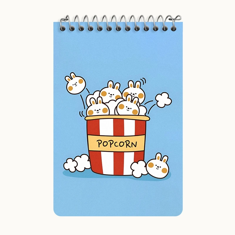 دفتر یادداشت 50 برگ خندالو طرح خرگوش های پاپکورنی کد F5867