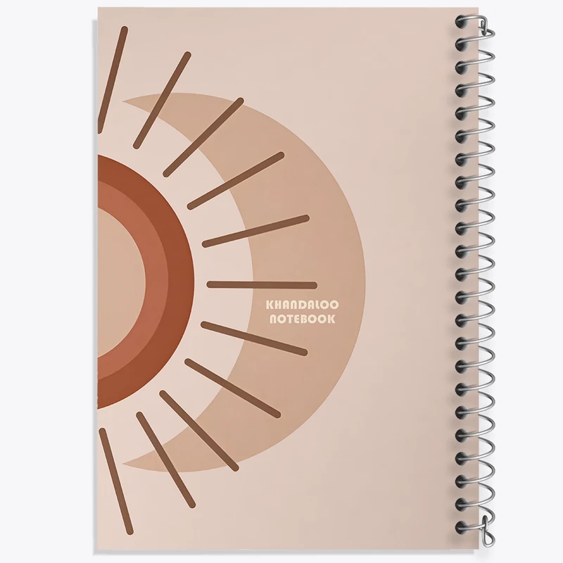 دفتر طراحی 50 برگ خندالو طرح ماه و خورشید کد N8649