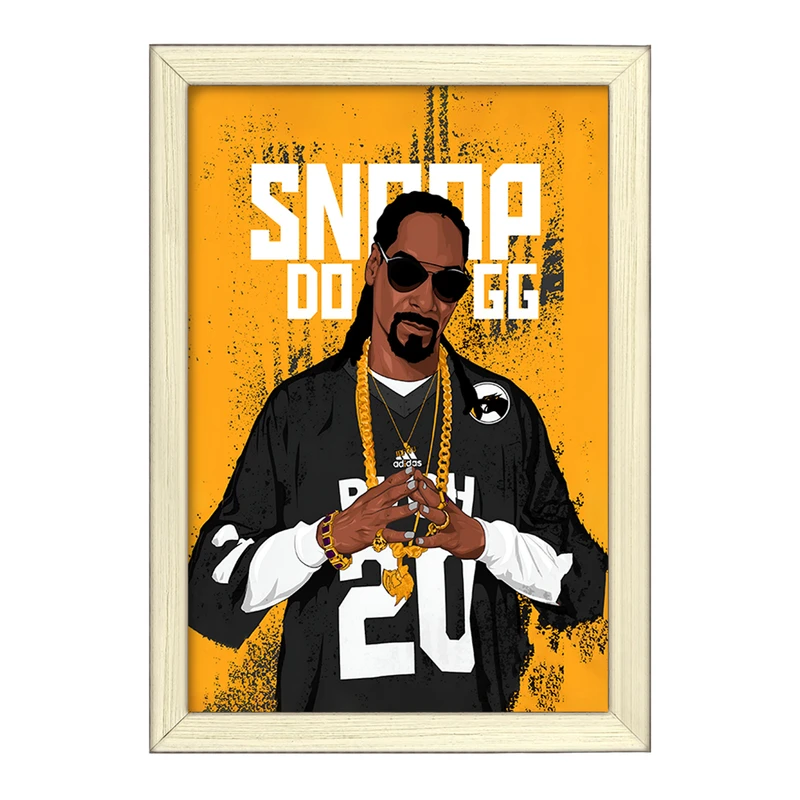 تابلو خندالو طرح اسنوپ داگ (Snoap Dog) کد F4635