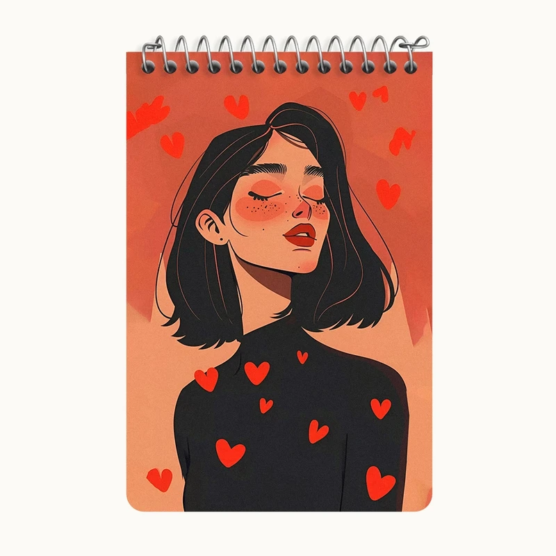 دفتر یادداشت 50 برگ خندالو طرح دخترانه کد F7319