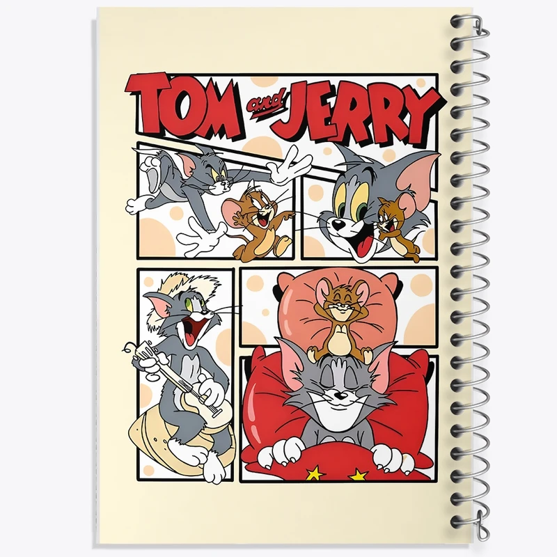 دفتر طراحی 50 برگ خندالو طرح تام و جری (Tom And Jerry) کد N3770