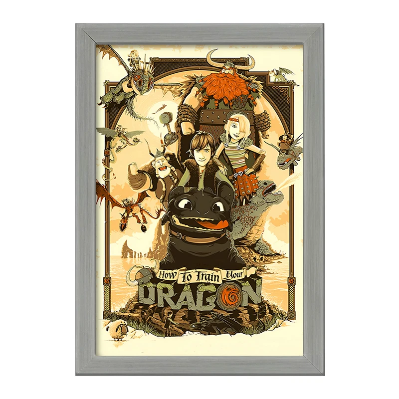 تابلو خندالو طرح چگونه اژدهای خود را تربیت کنیم کد F13571