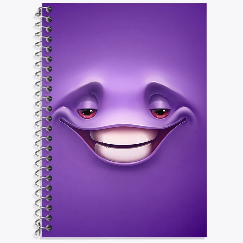 دفتر لغت 50 برگ خندالو طرح ایموجی بامزه کد F3316