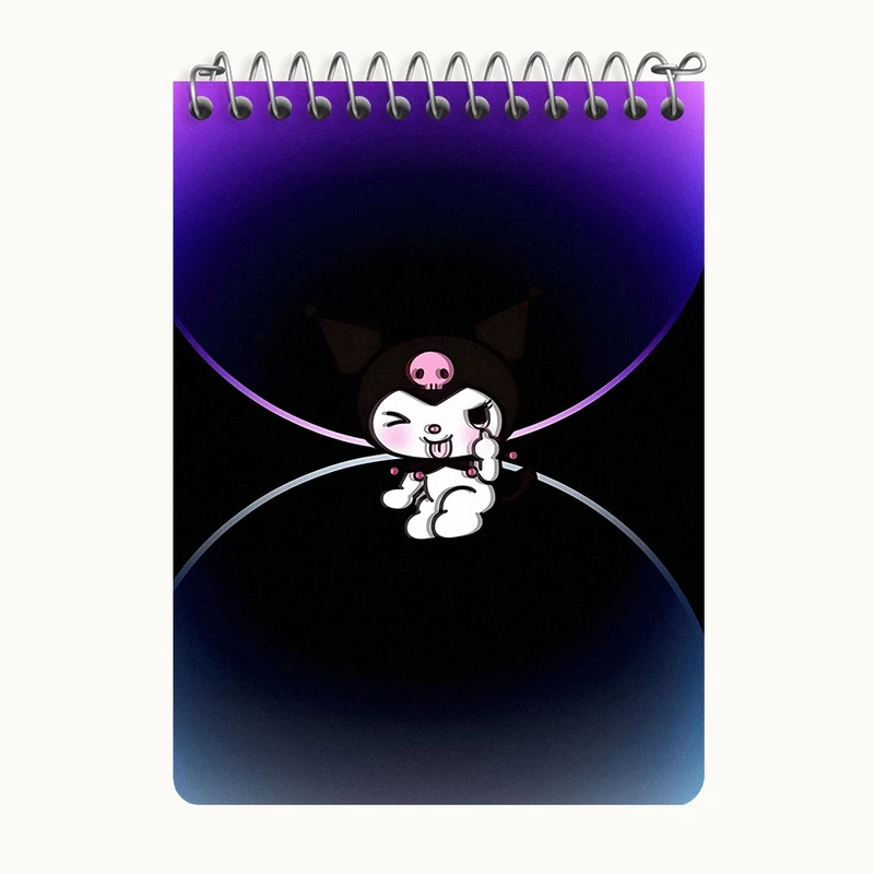 دفتر یادداشت 50 برگ خندالو طرح کرومی (Kuromi) کد N6802