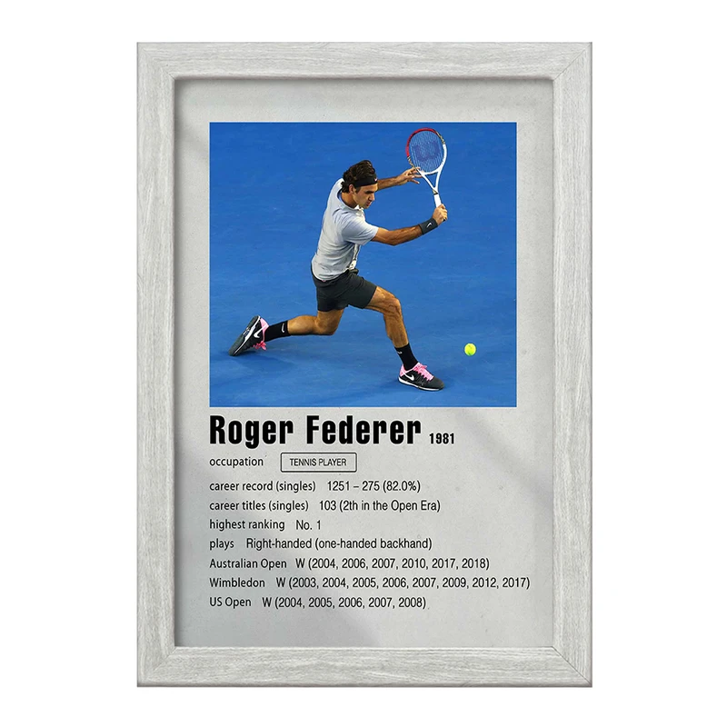 تابلو خندالو طرح راجر فدرر (Roger Federer) کد F11247
