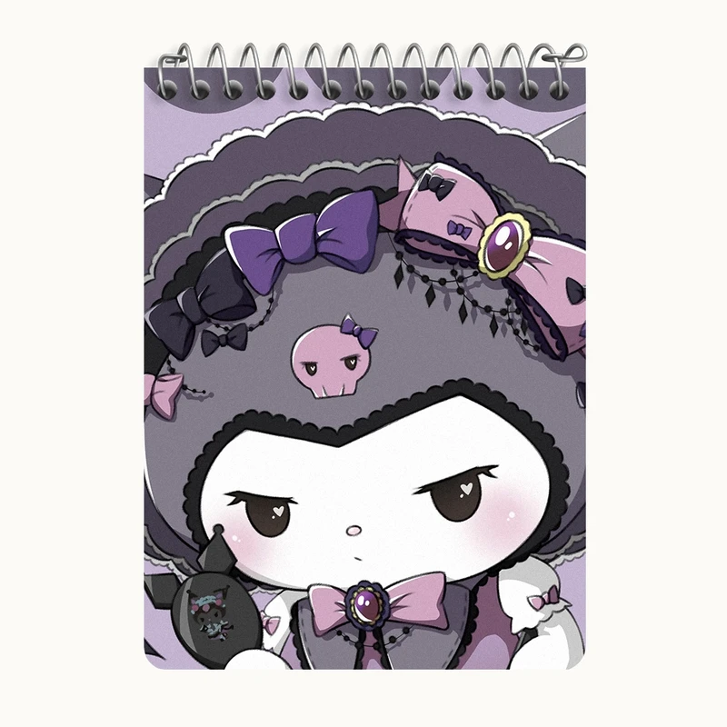 دفتر یادداشت 50 برگ خندالو طرح کرومی (Kuromi) کد N9086