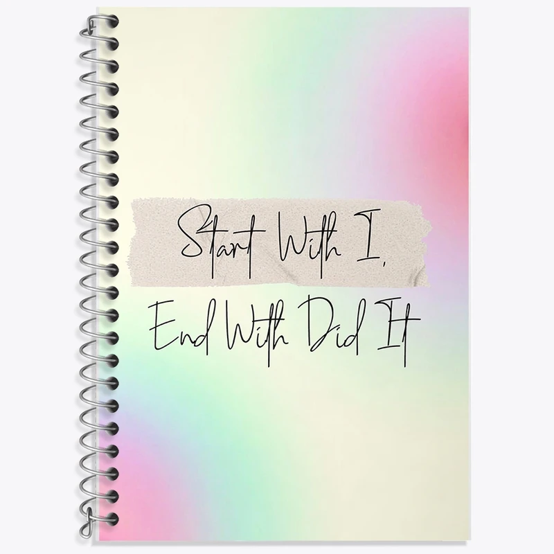 دفتر لغت 50 برگ خندالو طرح Start With I End With Did It کد F11502