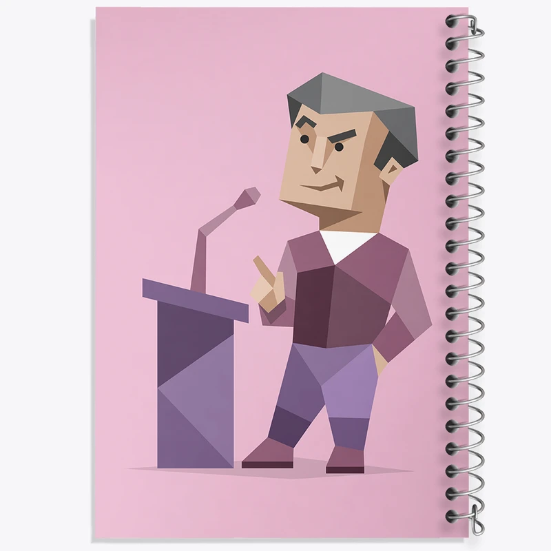 دفتر طراحی 50 برگ خندالو طرح تایپ شخصیتی مبلغ ENTP  کد 7704