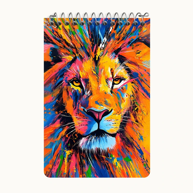 دفتر یادداشت 50 برگ خندالو طرح شیر کد F12095