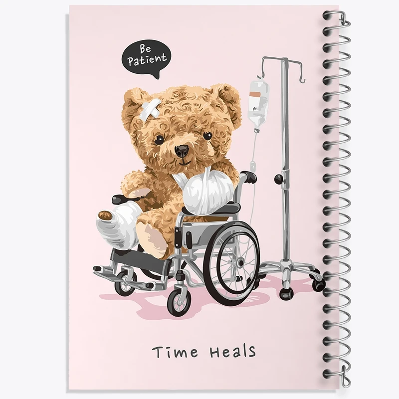 دفتر طراحی 50 برگ خندالو طرح تدی Teddy کد 26173