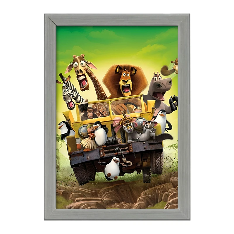 تابلو خندالو طرح ماداگاسکار (Madagascar) کد F8324