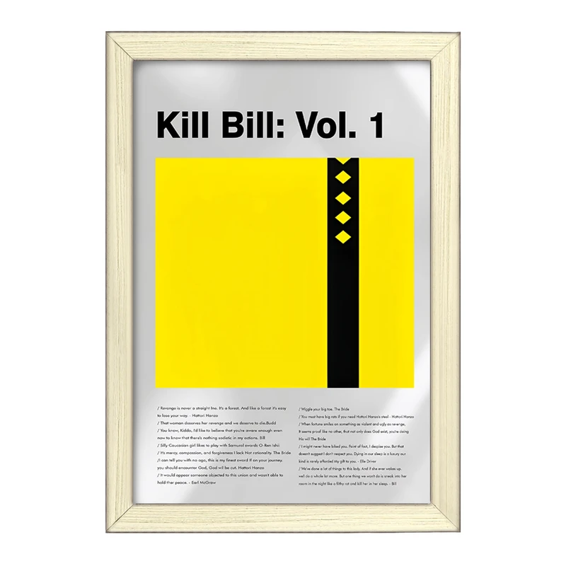 تابلو خندالو طرح بیل را بکش (Kill Bill) کد F13808