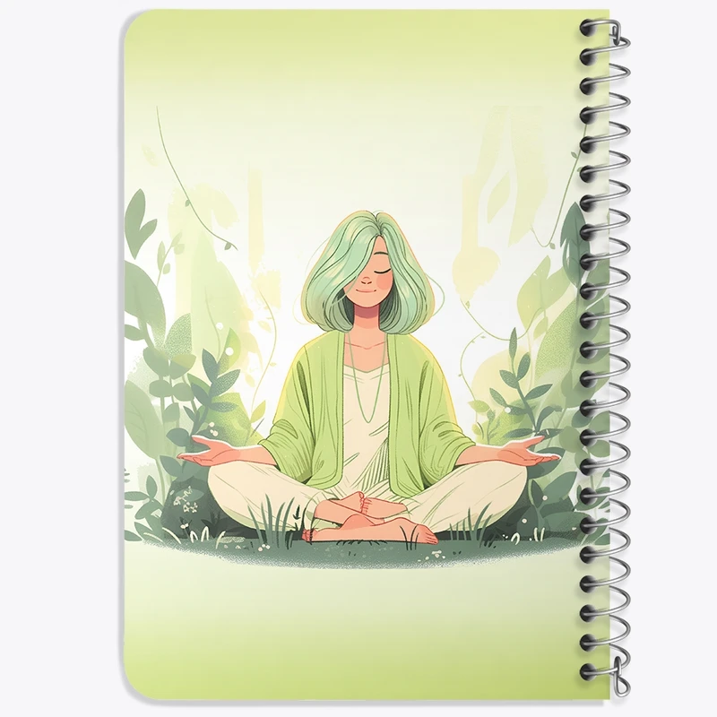 دفتر یادداشت 50 برگ خندالو طرح مدیتیشن (Meditation) کد N2997