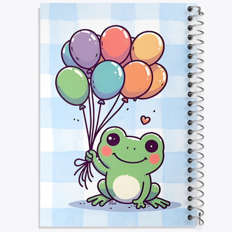 دفتر طراحی 50 برگ خندالو طرح قورباغه بامزه کد N7180