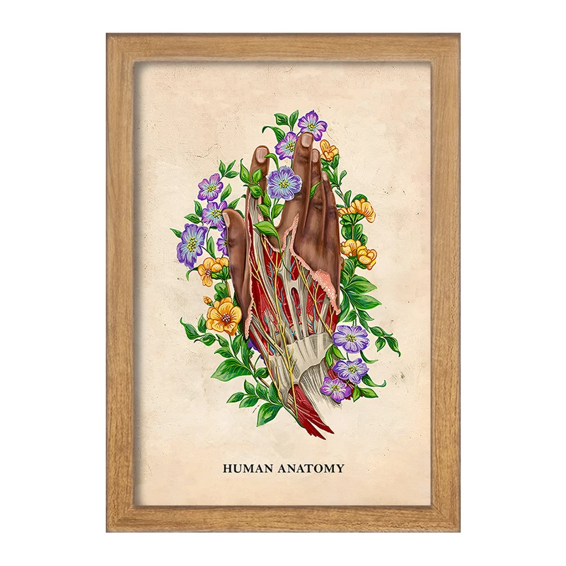 تابلو خندالو طرح آناتومی دست (Hand Anatomy) کد F14000