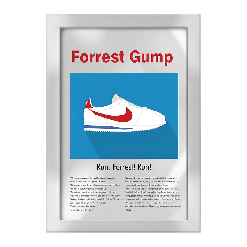 تابلو خندالو طرح فارست گامپ (Forrest Gump) کد F13823