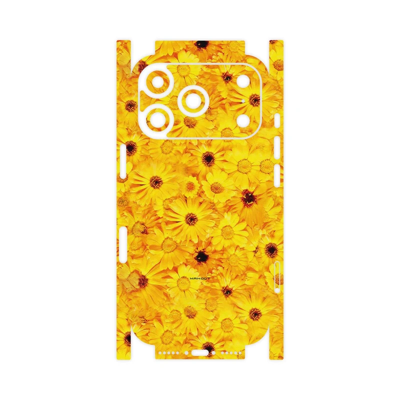 برچسب پوششی ماهوت مدل Yellow_Flower-FullSkin مناسب برای گوشی موبایل اپل iPhone 17 Pro
