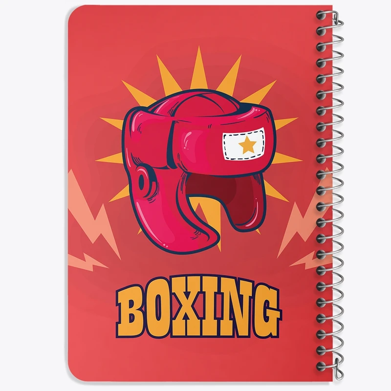 دفتر یادداشت 50 برگ خندالو طرح بوکس (Boxing) کد F1467