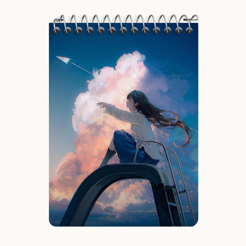 دفتر یادداشت 50 برگ خندالو طرح دخترانه کد N7271