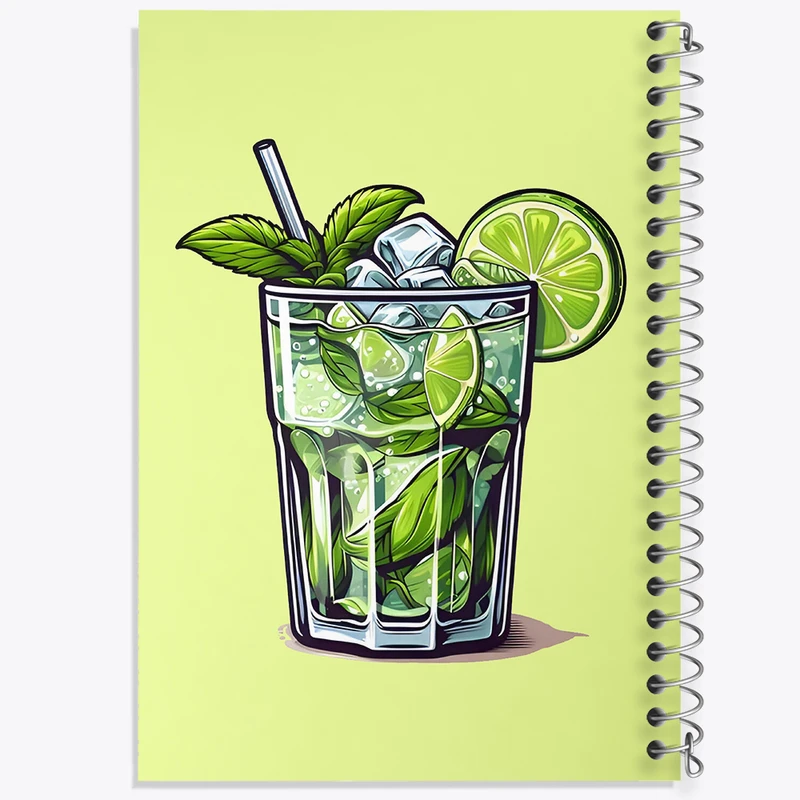 دفتر مشق 100 برگ خندالو طرح موهیتو کد F3635