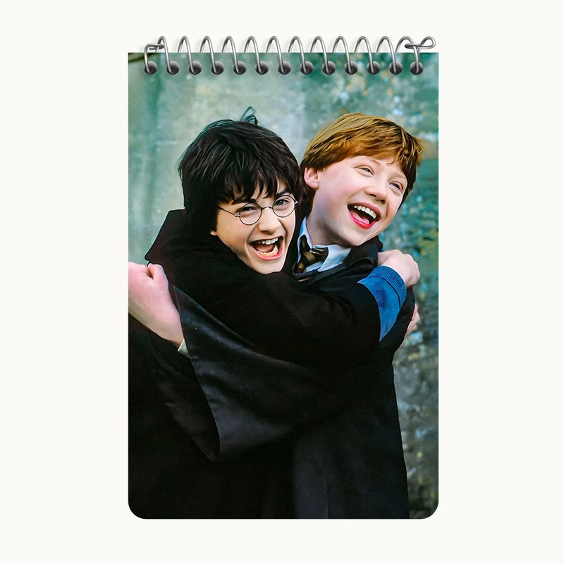 دفتر یادداشت 50 برگ خندالو طرح هری پاتر (Harry Potter) کد F6003