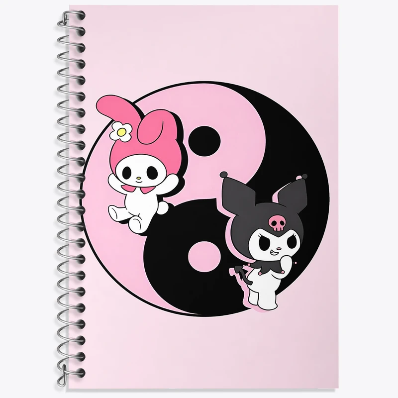 دفتر زبان 50 برگ خندالو طرح کورومی و مای ملودی کد F3744