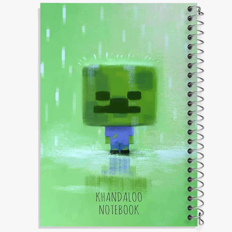 دفتر نقاشی 50 برگ خندالو طرح بازی ماینکرافت (Minecraft) کد N8682
