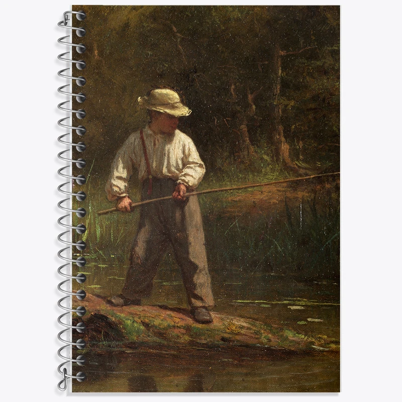 دفتر نت موسیقی 50 برگ خندالو طرح نقاشی پسر ماهیگیر اثر ایستمن جانسون کد F12265