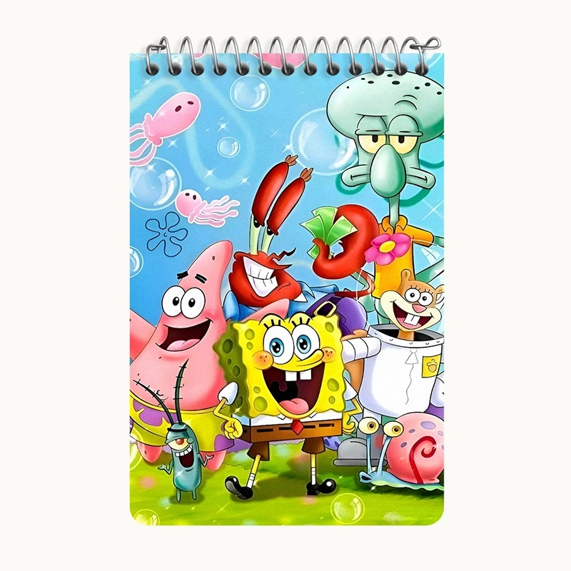 دفتر یادداشت 50 برگ خندالو طرح باب اسفنجی و پاتریک کد F6809