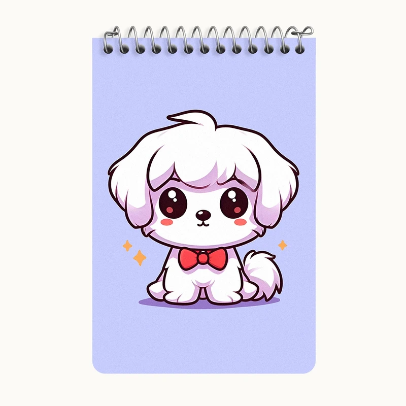 دفتر یادداشت 50 برگ خندالو طرح سگ بامزه کد F7588