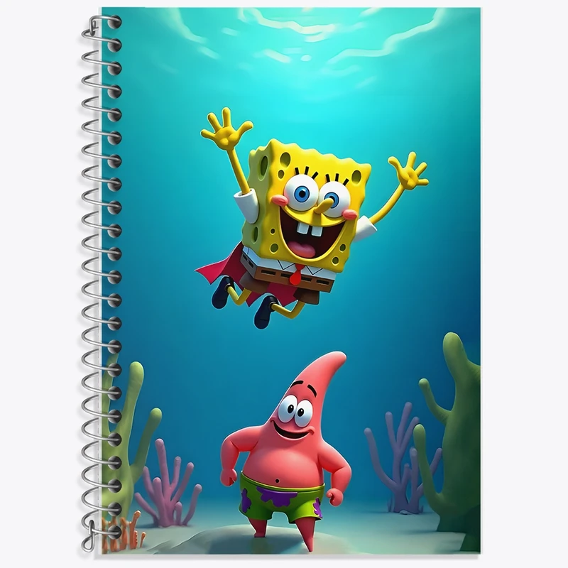 دفتر لغت 50 برگ خندالو طرح باب اسفنجی کد F11716