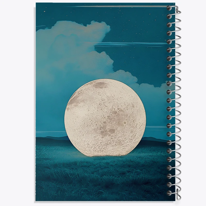 دفتر مشق 100 برگ خندالو طرح ماه کد N7490