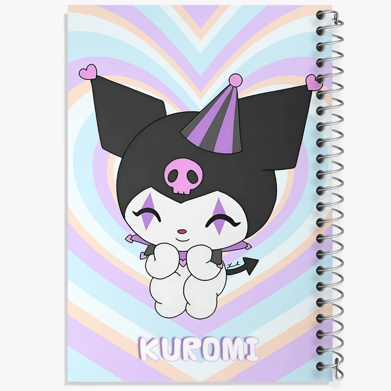 دفتر مشق 100 برگ خندالو طرح کرومی (Kuromi) کد N9009