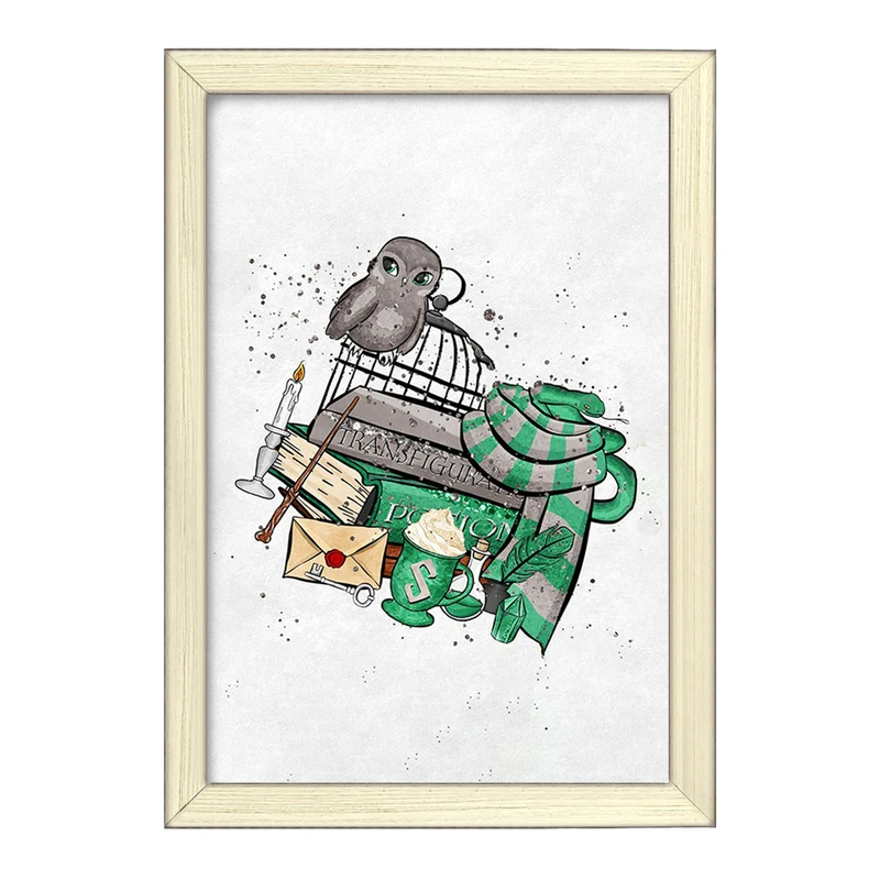 تابلو خندالو طرح هری پاتر خانه اسلیترین  کد 24932