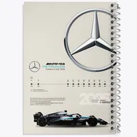 دفتر مشق 50 برگ خندالو طرح مرسدس بنز (Mercedes Benz) کد F13492