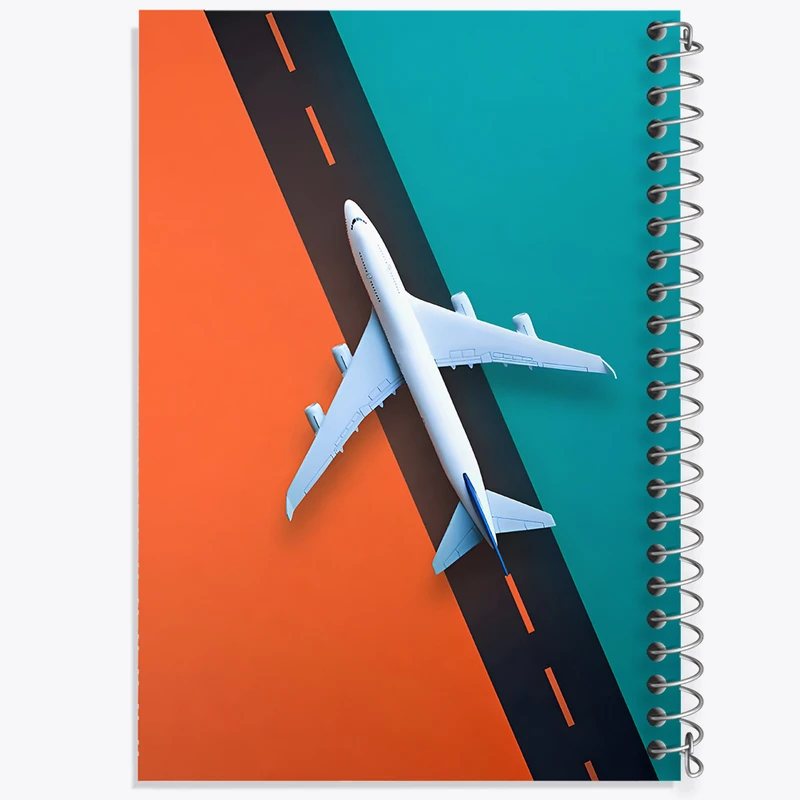 دفتر مشق 50 برگ خندالو طرح هواپیما کد F10620