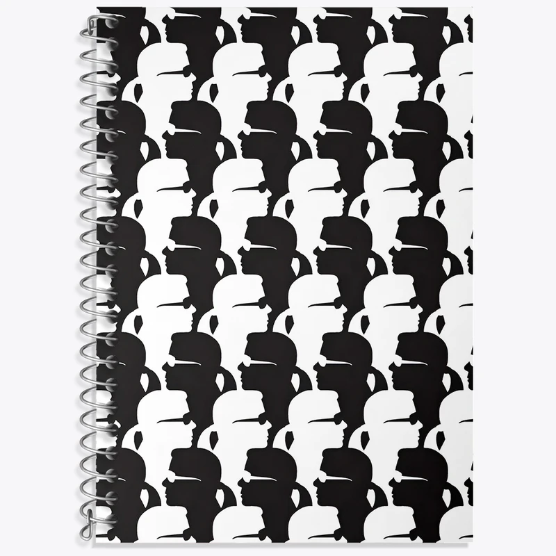 دفتر لغت 50 برگ خندالو طرح کارل لاگرفلد کد F4098