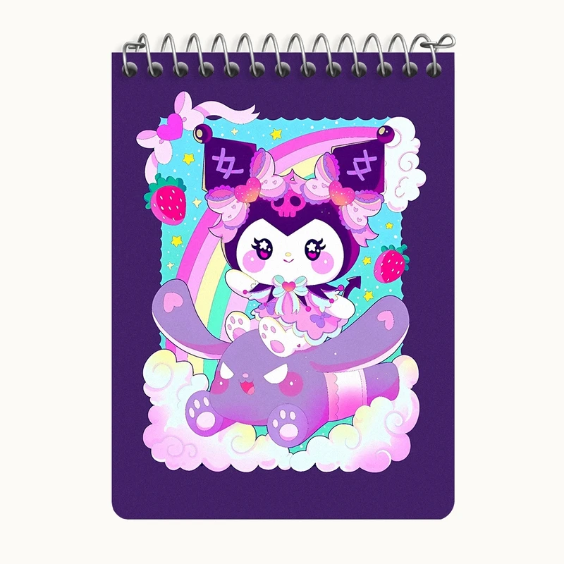 دفتر یادداشت 50 برگ خندالو طرح کرومی (Kuromi) کد N8977