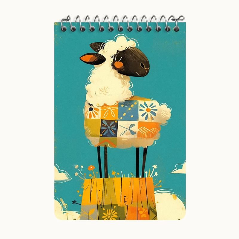 دفتر یادداشت 50 برگ خندالو طرح گوسفند کد F11103