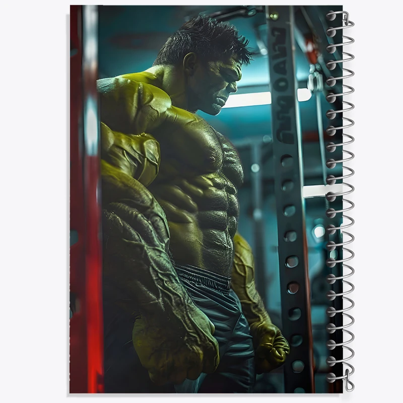 دفتر مشق 100 برگ خندالو طرح هالک مارول (Marvel) کد F10518