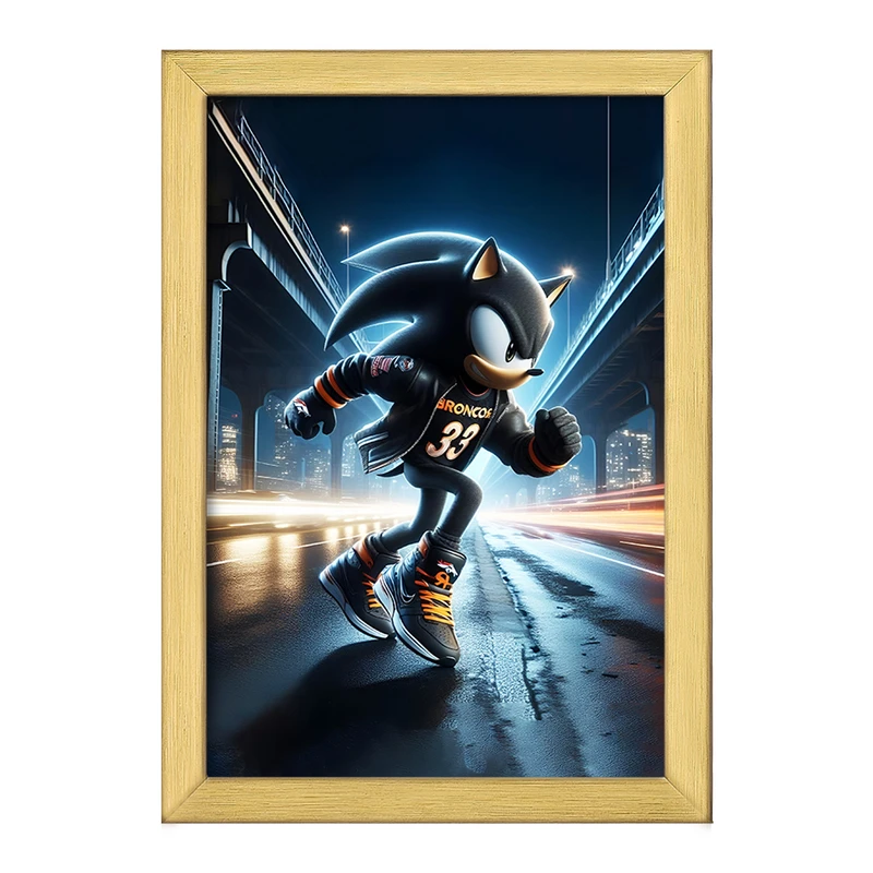 تابلو خندالو طرح سونیک (Sonic) کد F4412