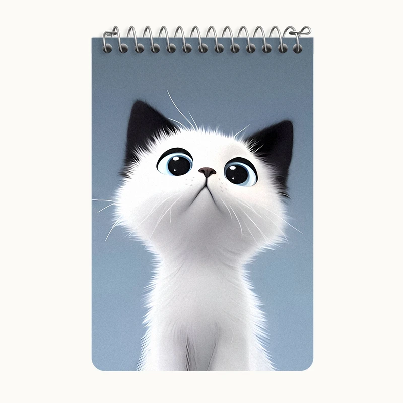 دفتر یادداشت 50 برگ خندالو طرح گربه (Cat) کد F4884