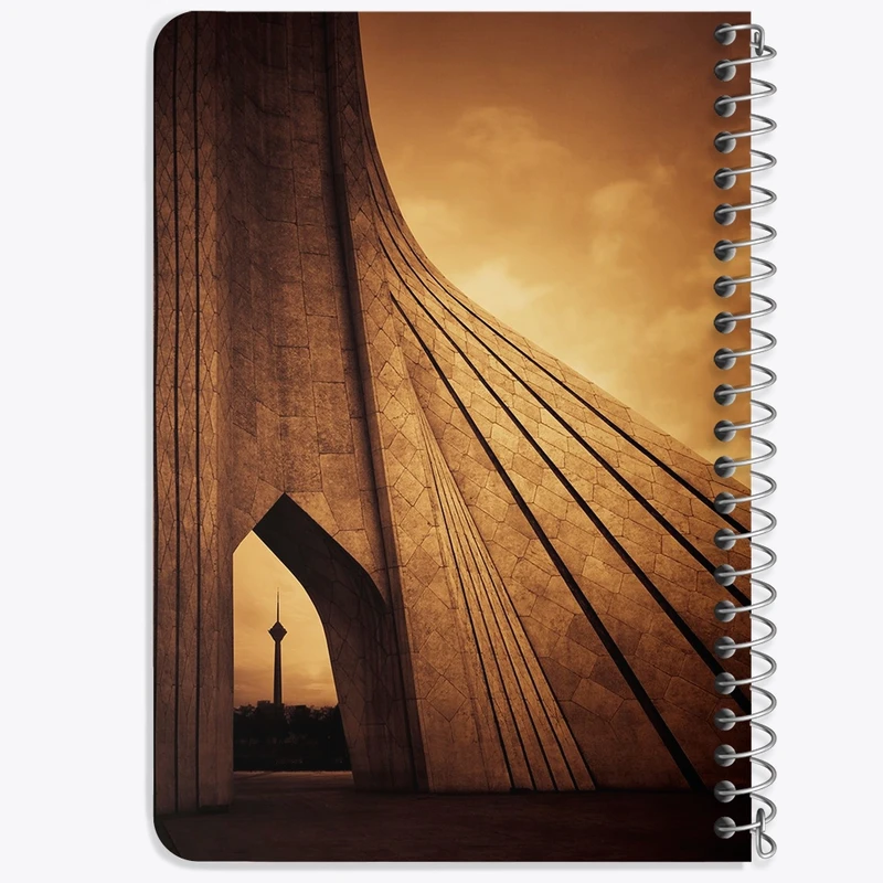 دفتر یادداشت 50 برگ خندالو طرح برج آزادی و میلاد کد F1631
